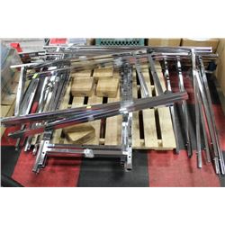 PALLET OF CHROME RACKS