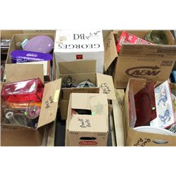 7 BOXES OF MISC. HOUSEHOLD ARTICLES