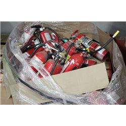 PALLET OF FIRE EXTINGUISHERS