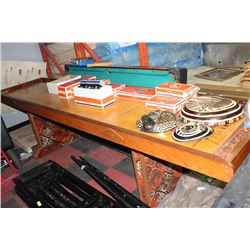 SHUFFLE BOARD W/ BOOK & ATTACHMENTS