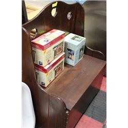 WOODEN BENCH CHEST