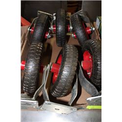 BOX OF 6 SWIVEL CASTERS