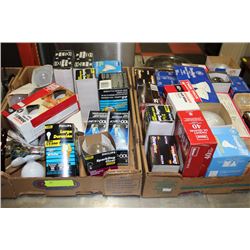 BOX OF NEW ASST LIGHTS X2