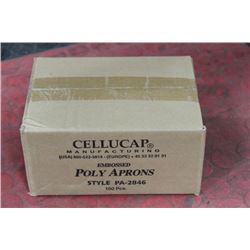 BOX OF 100 POLY APRONS