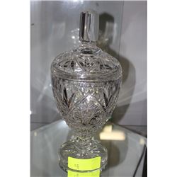 ESTATE CRYSTAL LIDDED DISH