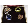 Image 1 : ESTATE RHINESTONE BROOCHES