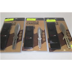 OLYMPIA STAINLESS STEEL THROWING KNIVES X3