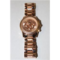 GENEVA  COPPER TONE QUARTZ WATCH