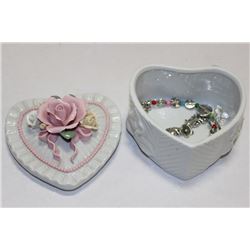 JEWELLERY BOX WITH CONTENTS