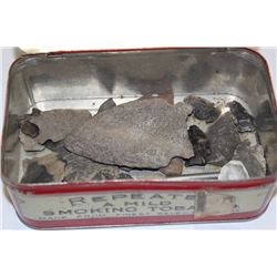 VINTAGE CAN WITH ARROWHEADS