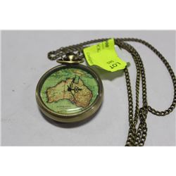 AUSTRALIA MAP POCKET WATCH