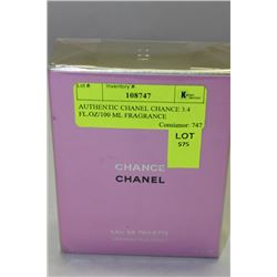 AUTHENTIC CHANEL CHANCE 3.4 FL.OZ/100 ML FRAGRANCE
