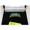 Image 1 : SILVER .925 EMERALD RING
