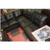 Image 1 : BLACK LEATHERETTE SECTIONAL