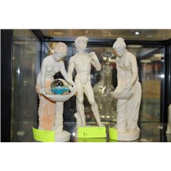 3 SMALL GREEK STATUETTES