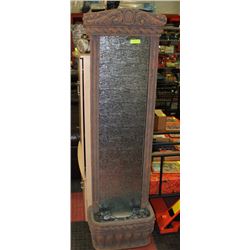 6' RIPPLED SILVER-BACKED GLASS WATERFALL WITH