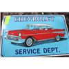 Image 1 : METAL CHEVY SERVICE DEPARTMENT SIGN