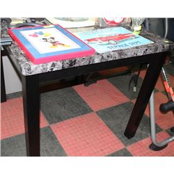 FAUX MARBLE BAR TABLE