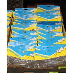 BOX OF SAFETY GOGGLES