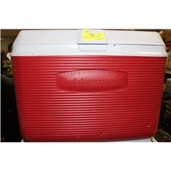 LARGE RED COLEMAN COOLER
