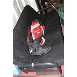 BLACK METAL FRAMED FUTON