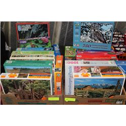 2 BOXES OF NEW PUZZLES