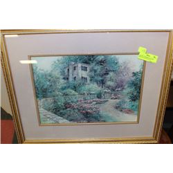 FRAMED, NUMBERED & SIGNED PRINT 'OLD STONE HOUSE'