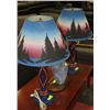 Image 1 : SET OF 2 BEADED NATIVE LAMPS