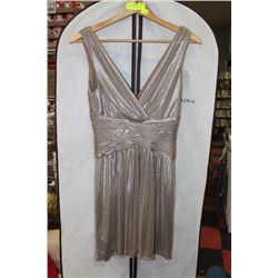 BCBG GOLD DRESS **NEW** SIZE XS