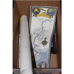 CN RAILROAD MAP/HANDBOOK/GLASSES/WATER BOTTLE ETC