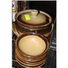 Image 1 : CERAMIC BEAN CROCK W 6 BOWLS