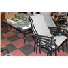 Image 1 : METAL AND GLASS PATIO TABLE W 6 CHAIRS