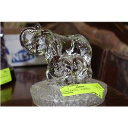 LEAD CRYSTAL ELEPHANT FIGURINE
