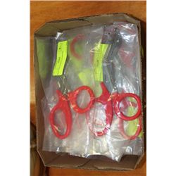 BOX OF 10 NEW INDUSTRIAL SCISSORS