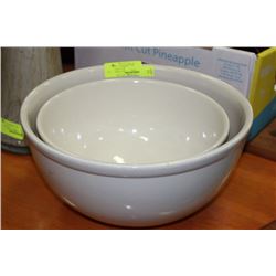 ANTIQUE CROCK BOWL #12 AND #10