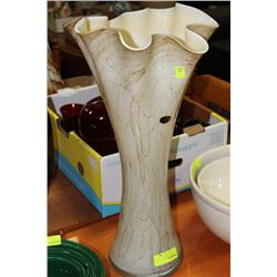 POLISH HANDMADE ART GLASS VASE