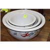 Image 1 : CORELLE 3 BOWL SET