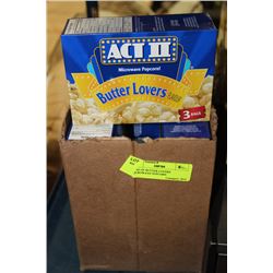 CASE OF BUTTER LOVERS MICROWAVE POPCORN