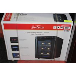 NEW SUNBEAM COUNTERTOP WINE COOLER W 6 BOTTLE