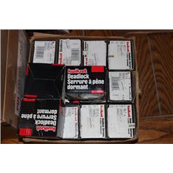 BOX OF 15 KWIKSET DEADBOLTS