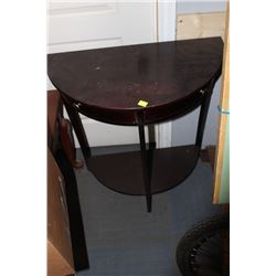 HALF MOON TABLE W 2 DRAWERS