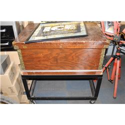 WOODEN TOOL BOX - ANTIQUE 1928