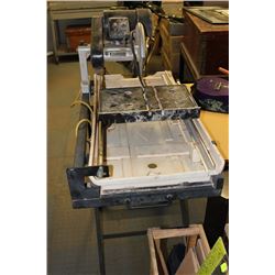 WET / DRY TILE SAW ON ROLLING TABLE