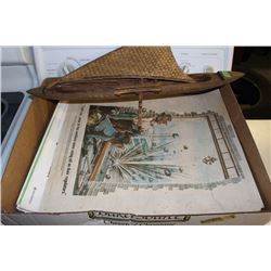 BOX OF VINTAGE HERMAN POSTERS ETC