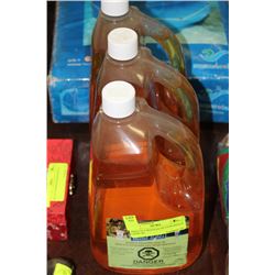 TRAY OF 3 BOTTLES OF CITRONELLA LAMP OIL
