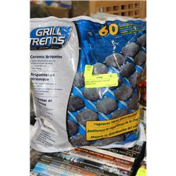 GRILL TRENDS 60PC CERAMIC BRIQUETTES