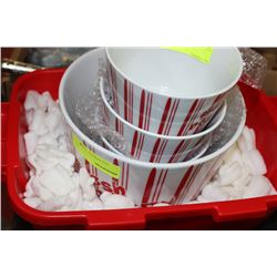 5 PIECE POPCORN BOWLS