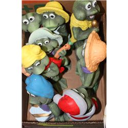 FLAT OF FROG ORNAMENTS