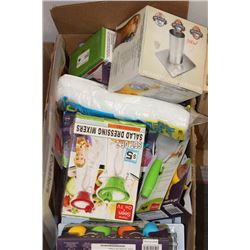BOX OF ASSORTED 'NEW' HOUSEHOLD ITEMS