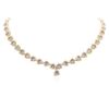 Image 1 : 14KT Yellow Gold 18.06 ctw Tanzanite and Diamond Necklace